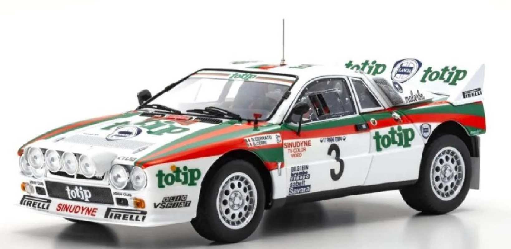 KYOSHO Originale 1/18 Lancia Rally 037 1985 Elba Rally #3 KS08306G JDM Die-cast