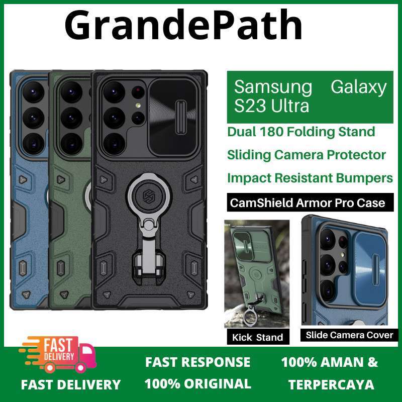 Jual Case Samsung Galaxy S23 Ultra NILLKIN CamShield Armor Pro Casing