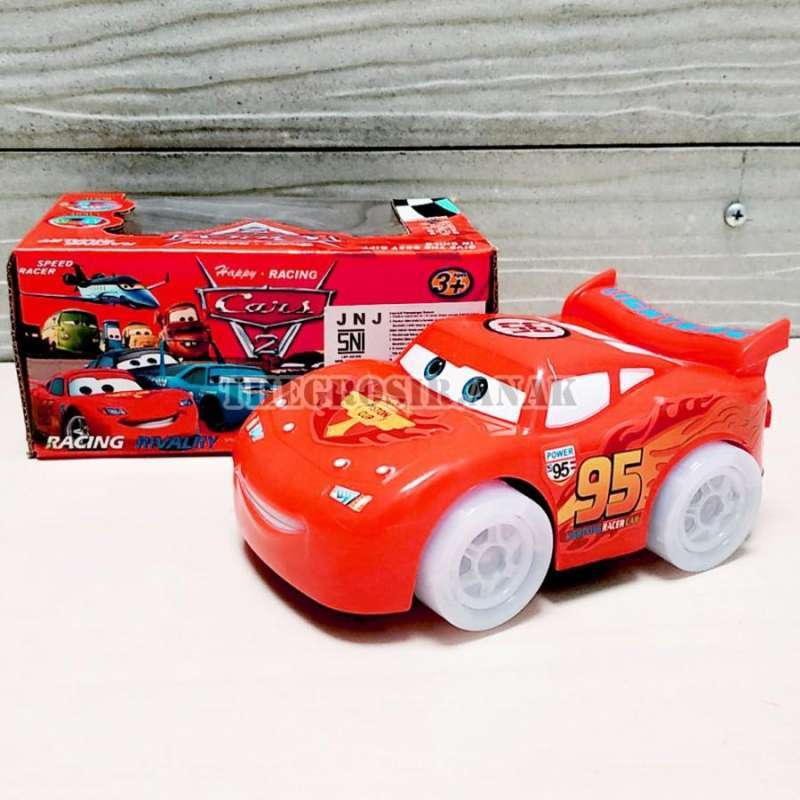 Jual Mobil Cars Lightning Mcqueen Musik Bump & Go di Seller TheGrosir