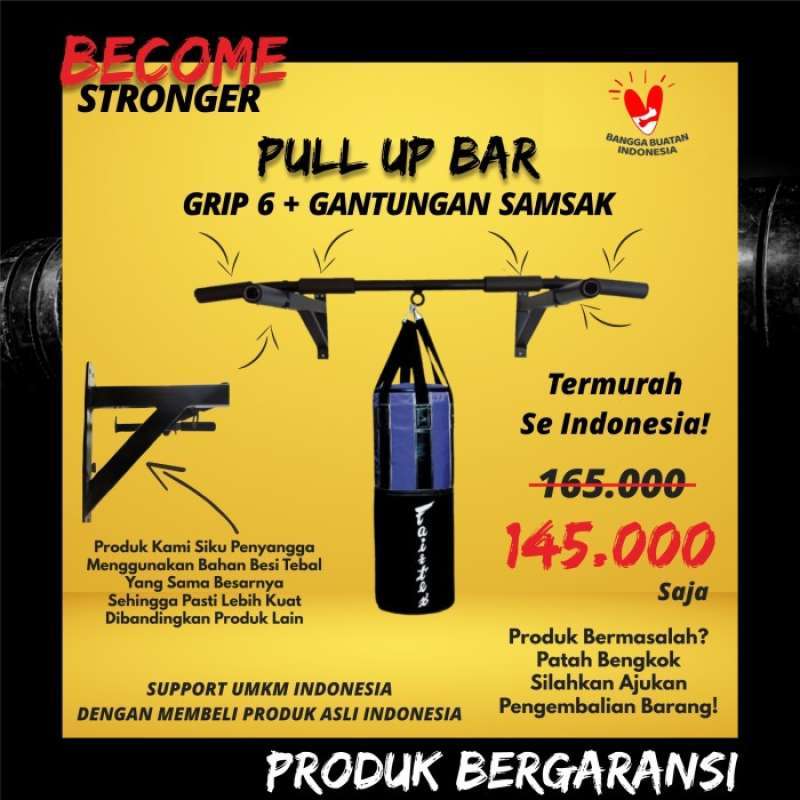 Promo Pull Up Bar / Chin Up Alat fitness di rumah / alat gym di rumah Diskon 33 di Seller