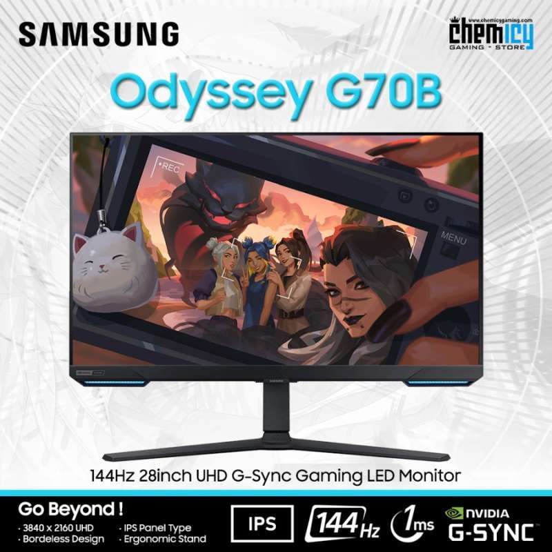 Jual Samsung Odyssey G70b 144hz 28inch Uhd Gsync Gaming Led Monitor Di