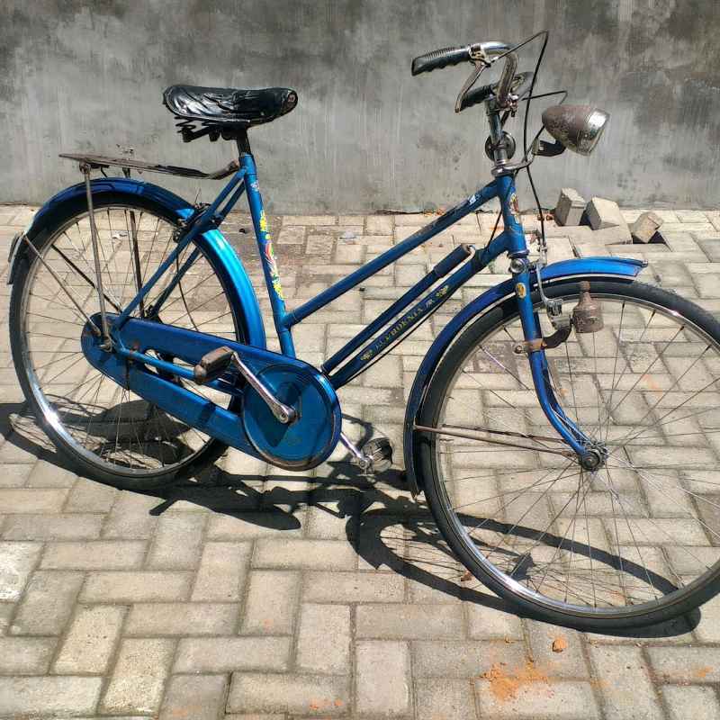 Jual Obral Sepeda Onthel Jengki Kuno Jadul Biru Merk Phoenix Bagus