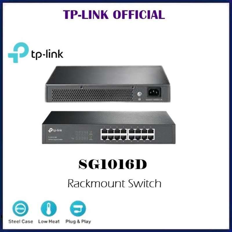 Promo Switch Hub 16 Port TLSG1016D Gigabit Rackmount Switch Diskon 23 di Seller Tikno Store