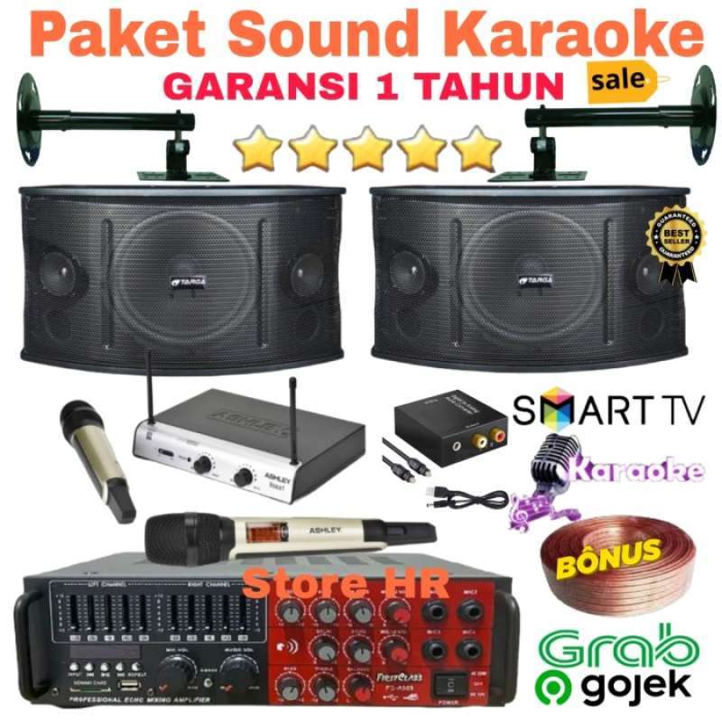 Promo paket sound system karaoke speaker 8 inch paket hemat siap pakai Diskon 23 di Seller