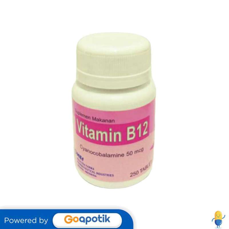 Jual VITAMIN B12 MEGA ESA FARMA 50 MCG BOTOL 250 TABLET di Seller