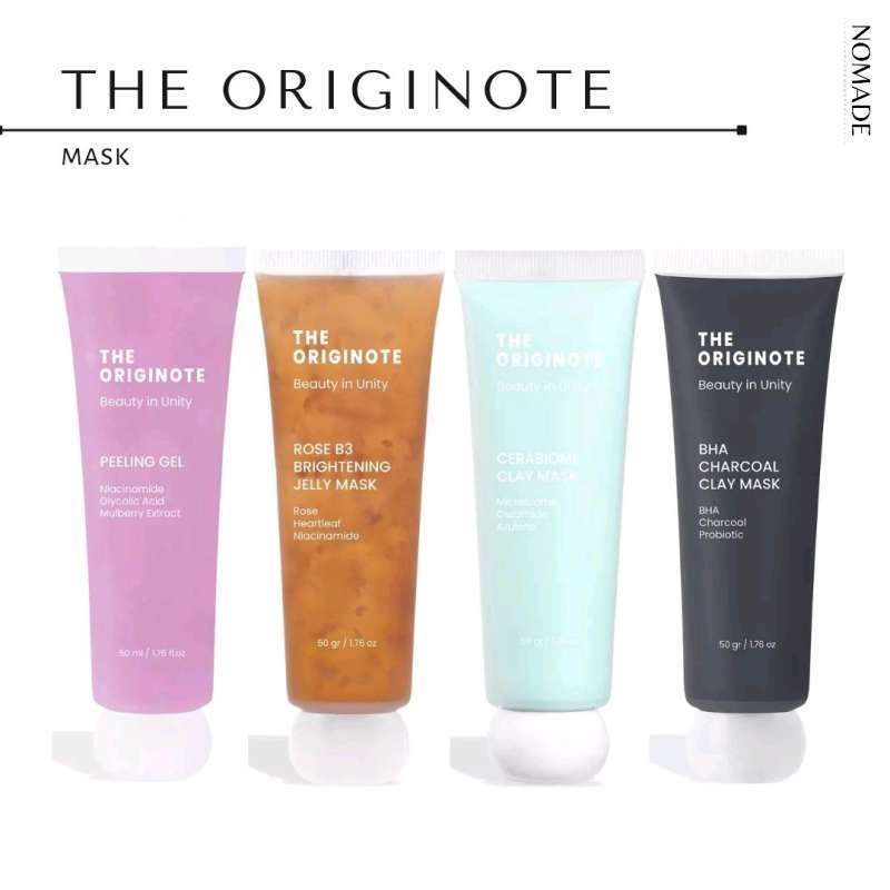 Jual The Originote Peeling Gel Rose B3 Brightening Jelly Mask Cerabiome Clay Mask Charcoal