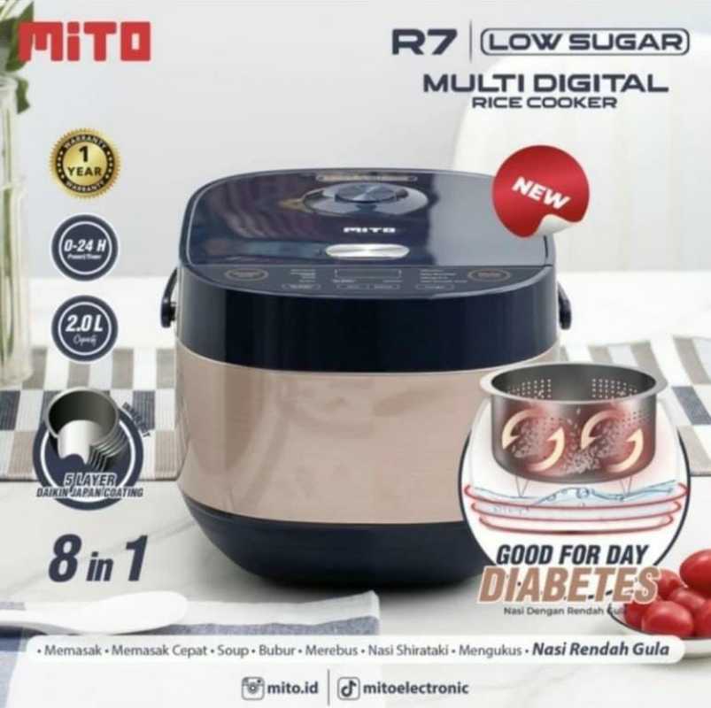 Jual Mito Rice Cooker Digital R7 Shirataki Rice Low Carb Rendah Kalori