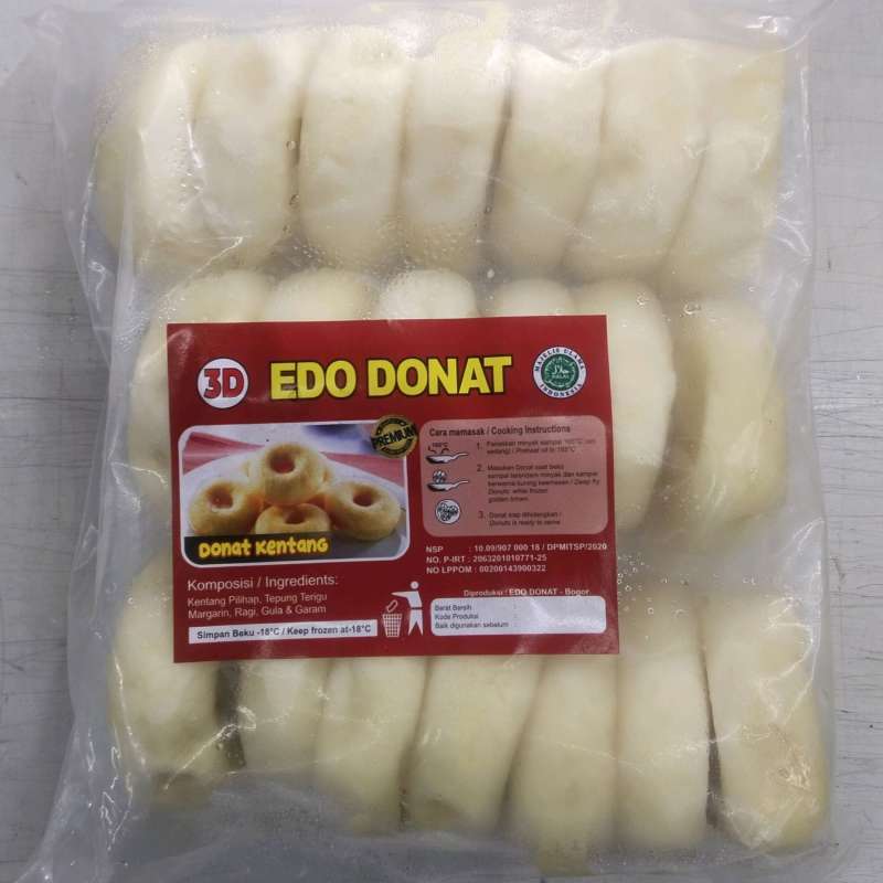 Jual Edo Donat Kentang 3 Varian Rasa Isi 20 Pcs Di Seller Al Dien Store ...