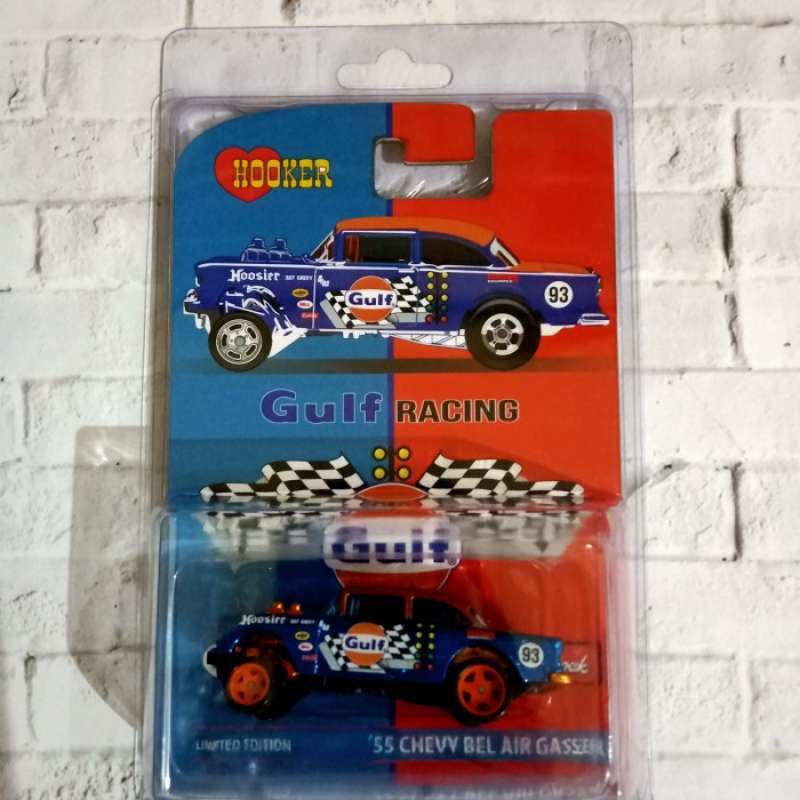 1:64 Scale '55 Chevy Gulf Gasser Custom Decal Sheet - SCR-0316 For Model Cars