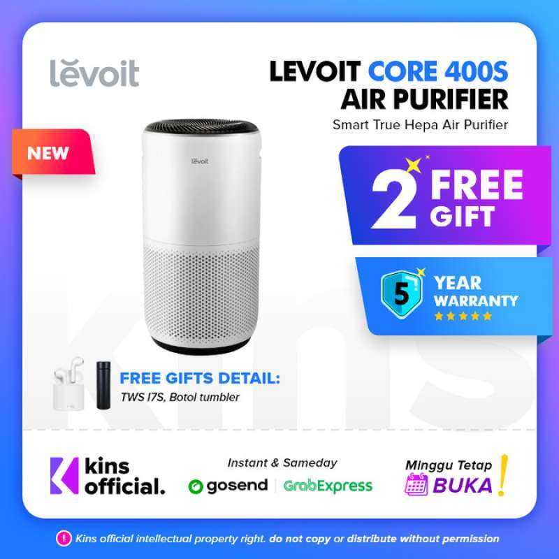 Jual Levoit Core 400S Smart WiFi True HEPA Air Purifier H13 USA