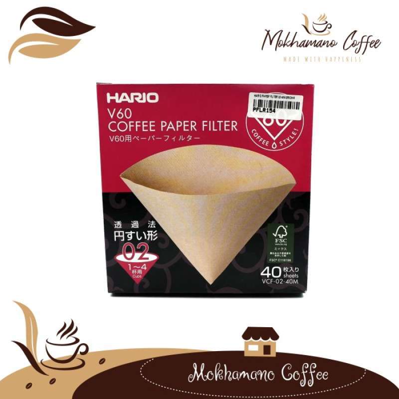 Promo Hario V60 Coffee Paper Filter / Kertas Filter Kopi Vcf0240M