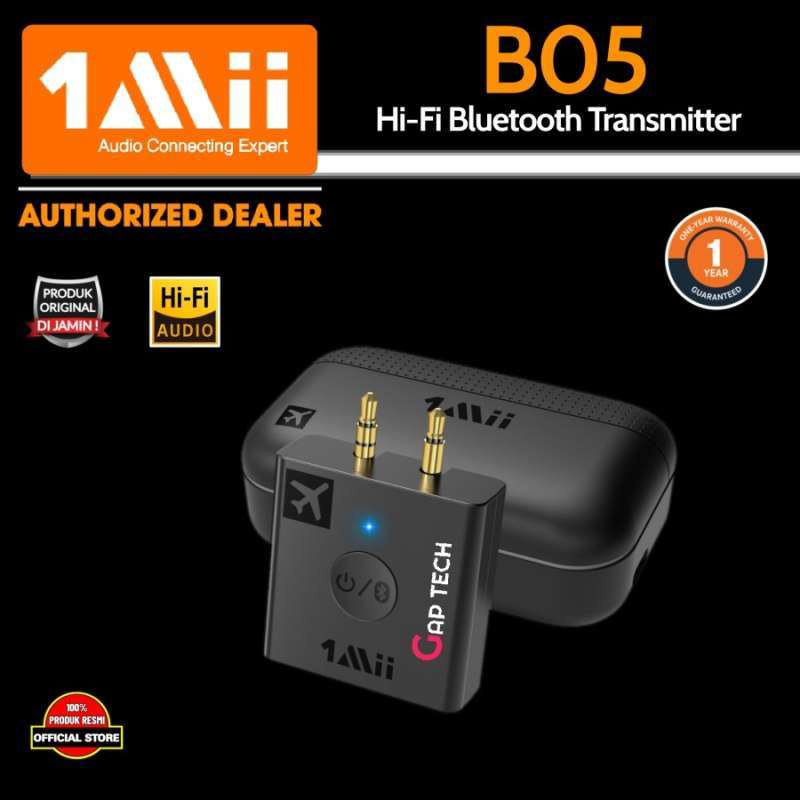 Jual 1Mii B05 / B 05 HiFi Wireless Airplane Audio Adapter Original di