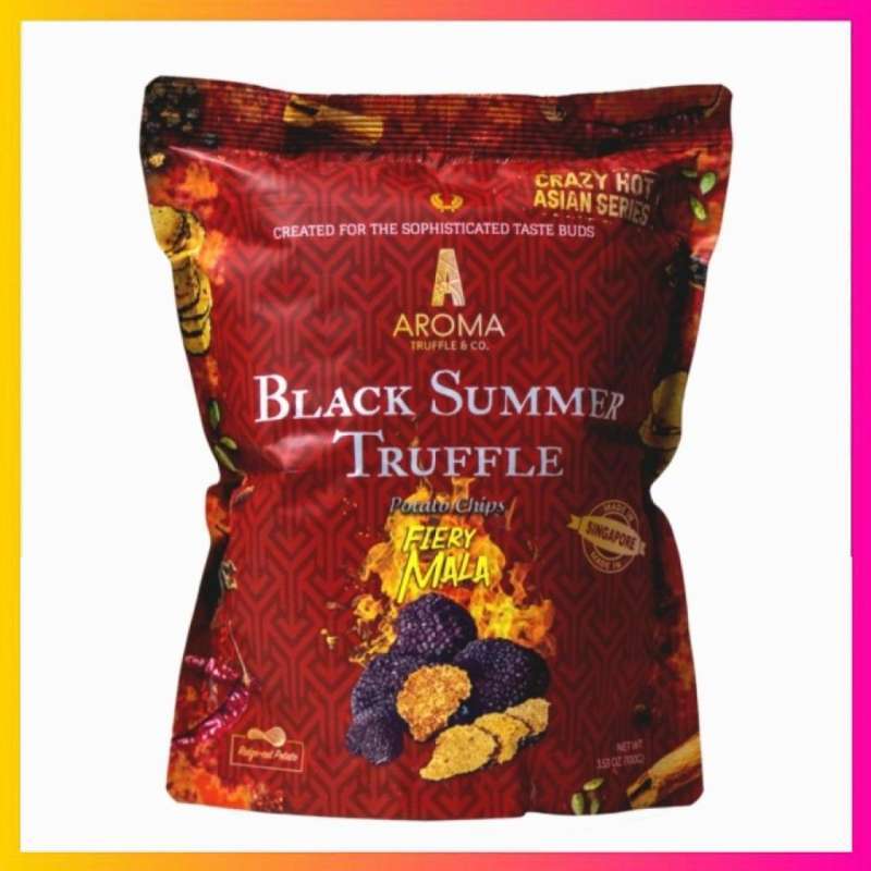 Promo Aroma Black Summer Truffle Potato Chips Fiery Mala 100 Gram