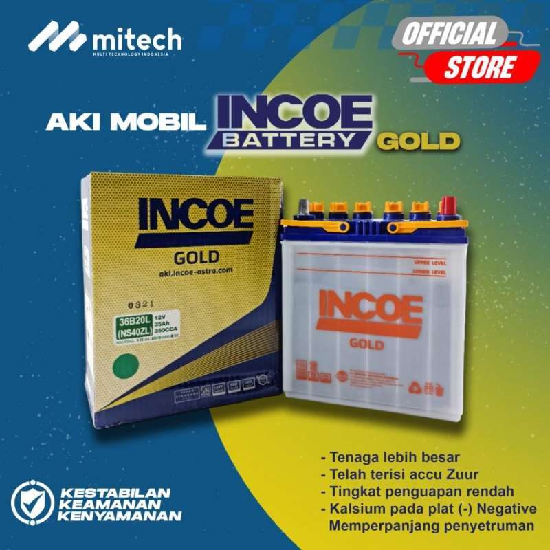 Jual Aki Mobil Toyota Raize Incoe GOLD Astra NS40ZL Aki Basah 12V / 35