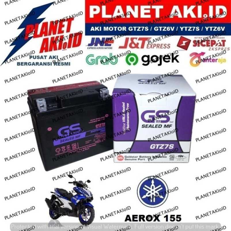 Promo Aki Motor Yamaha Aerox 155 GTZ7S GS Y Accu Kering MF Diskon 23%