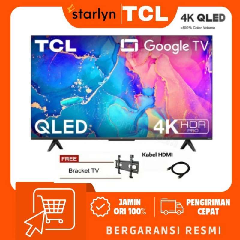 Promo Qled Tv Tcl 50C635 C635 Google Tv 50 Inch 50 Smart Tv 50 Inch 4K ...