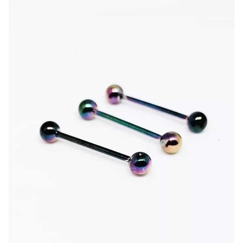 Jual ANTING TINDIK MODEL BARBEL PANJANG 2.5CM ANTING PRIA WANITA di