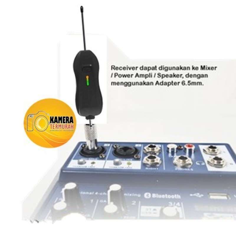 Promo Microphone Dual Mic Clip On Wireless Uhf Zoom Live Vlogger Hp