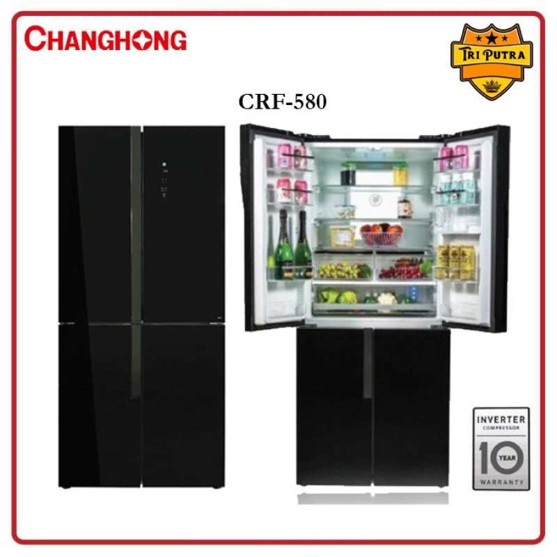 Promo Kulkas Changhong 4 Pintu Side By Side Inverter DRF580 / DRF 580