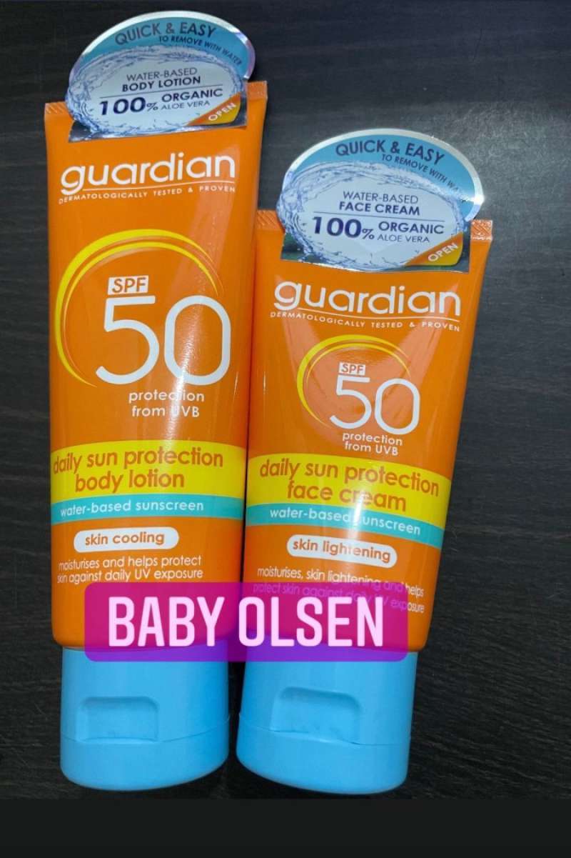 Jual GUARDIAN DAILY SUN PROTECTION FACE CREAM/BODY LOTION SPF 50 di
