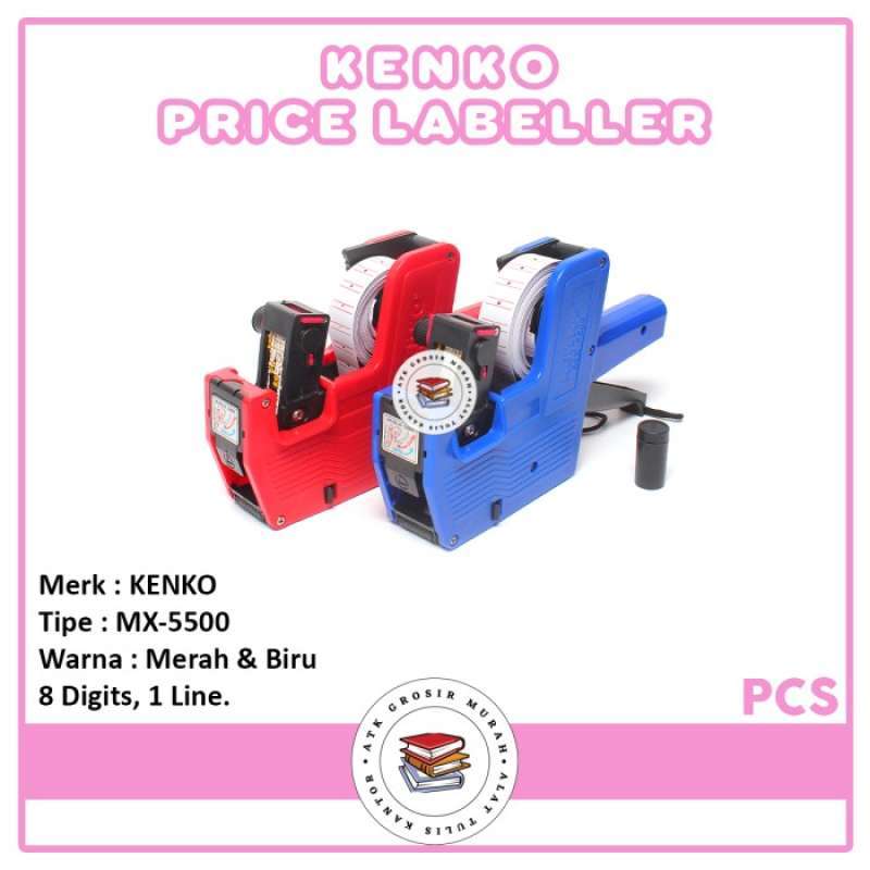 Promo Alat Label Harga / Price Labeller Kenko MX5500 (8 Digits 1 Line