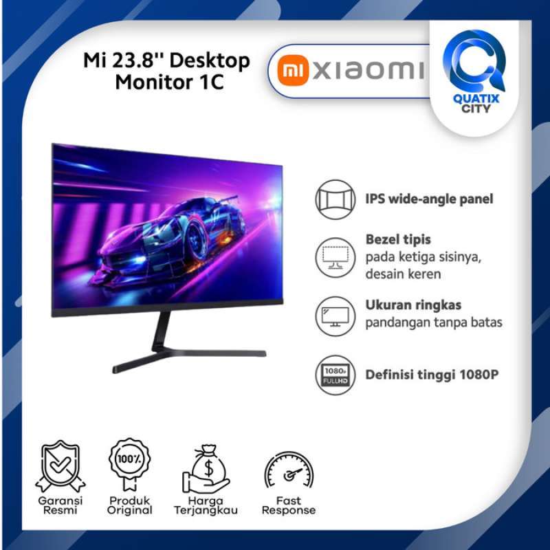 Promo Xiaomi Mi 23.8'' Desktop Monitor 1C Bezel Tipis Full HD 1080P ...