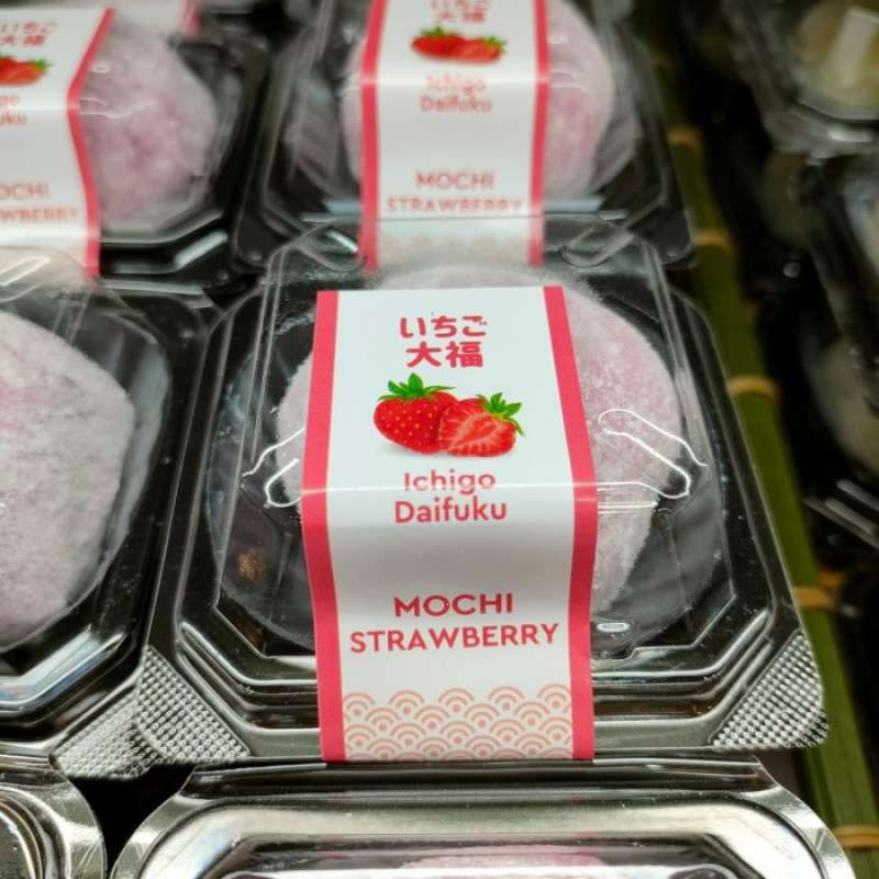 Promo Papaya Japanese Daifuku Mochi Ichigo / Buah Strawberry Pcs Diskon