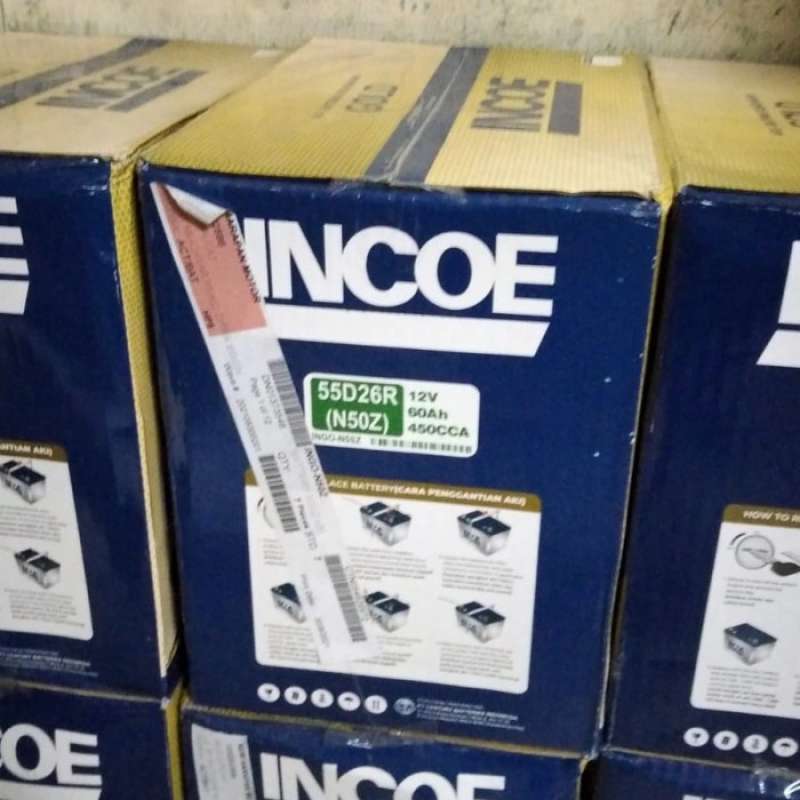 Promo Aki mobil n50z incoe gold Accu basah Diskon 23% di Seller