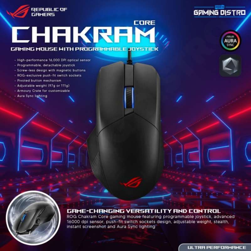 Promo Mouse Gaming ASUS ROG / ROG Chakram Core Programmable Aura ...
