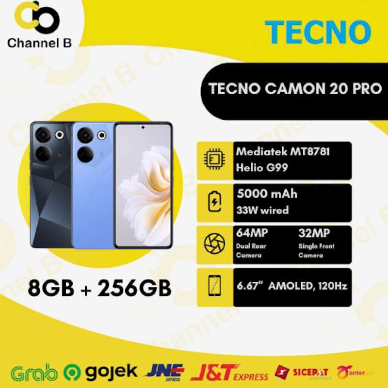 Jual Tecno Camon 20 Pro [ 8GB / 256GB ] Smartphone - Garansi Resmi ...