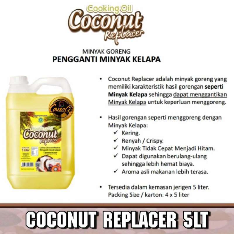 Jual Coconut Replacer 5Lt / Cooking Oil Subtitution / Minyak Sawit 5