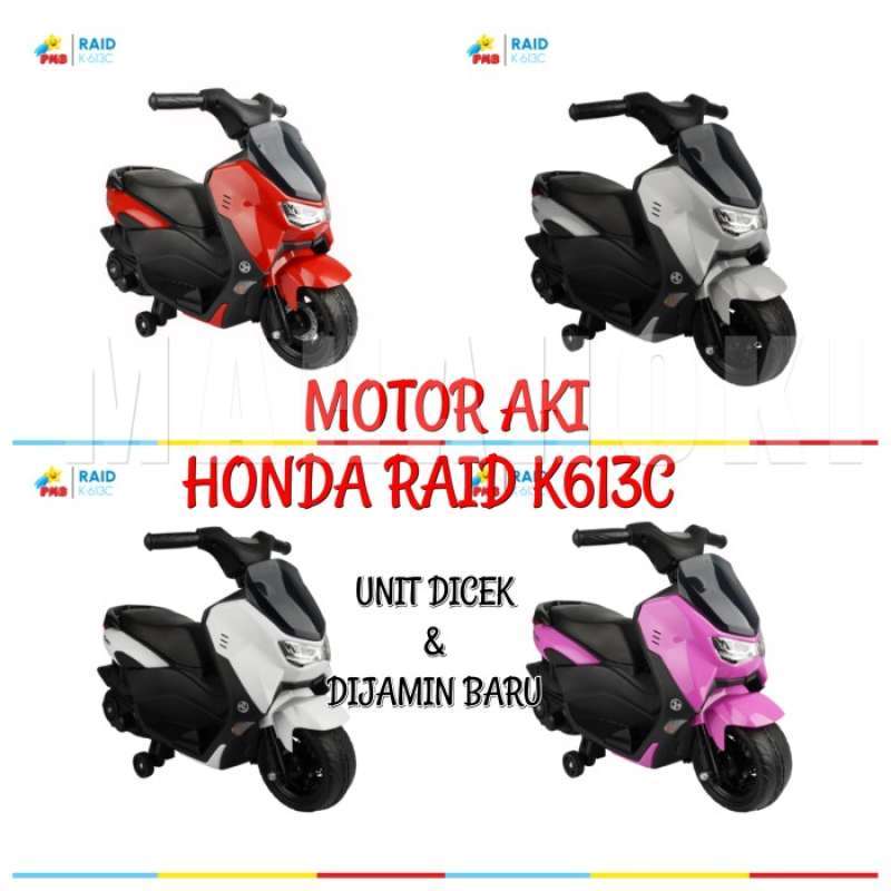 Promo MOTOR AKI ANAK PMB RAID K613C LISENSI ASLI HONDA MOTOR LISTRIK
