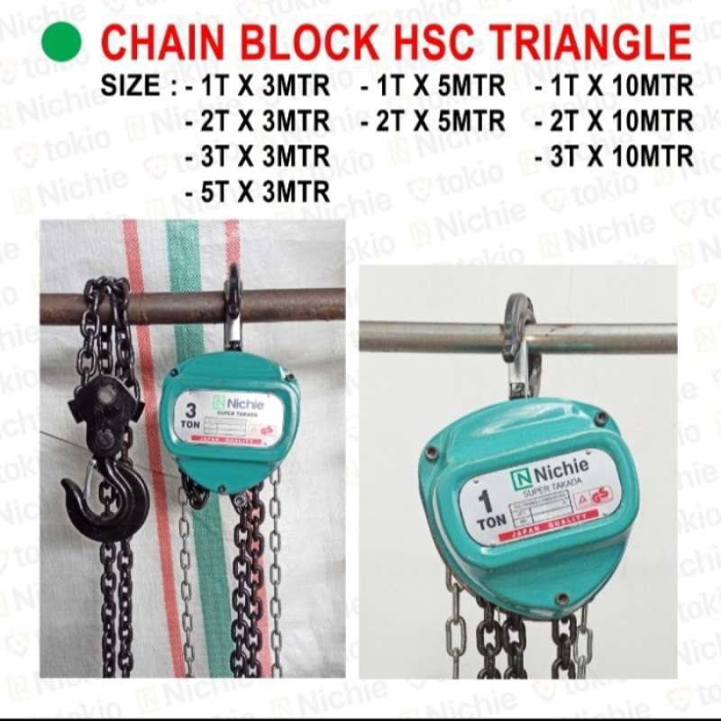 Promo CHAIN BLOCK HSC 5T x 3M TAKEL TIPE HSC 5 TON x 3 METER Diskon 23