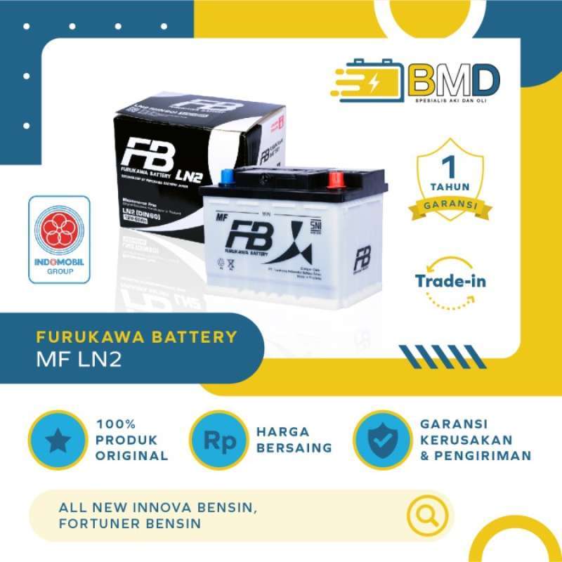 Jual Aki Mobil FB MF LN2 untuk All New Innova dan Fortuner Bensin di