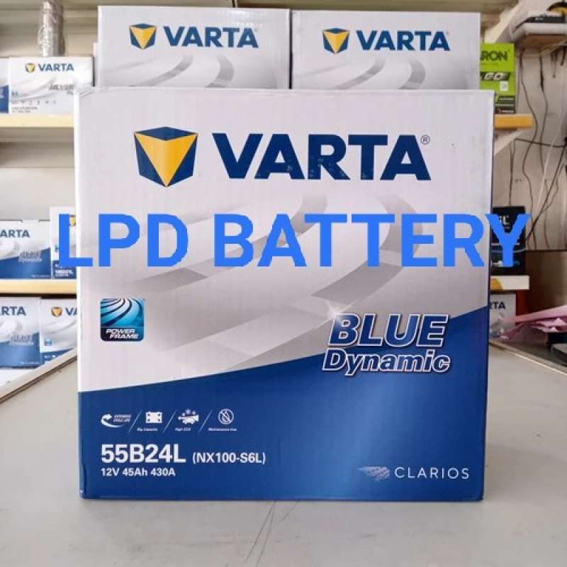 Promo AKI ACCU MOBIL VARTA BLUE-JIS 55B24L Untuk Lancer, Galant,Nissan