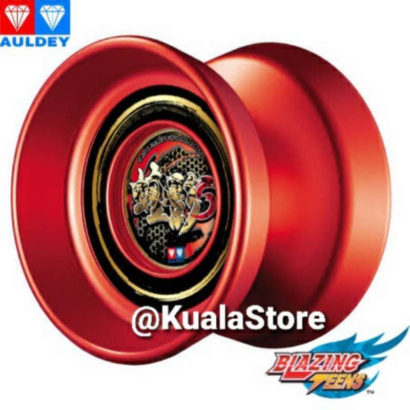 Jual Yoyo Auldey Blazing Teens Original Dark Viper Red Metal Series