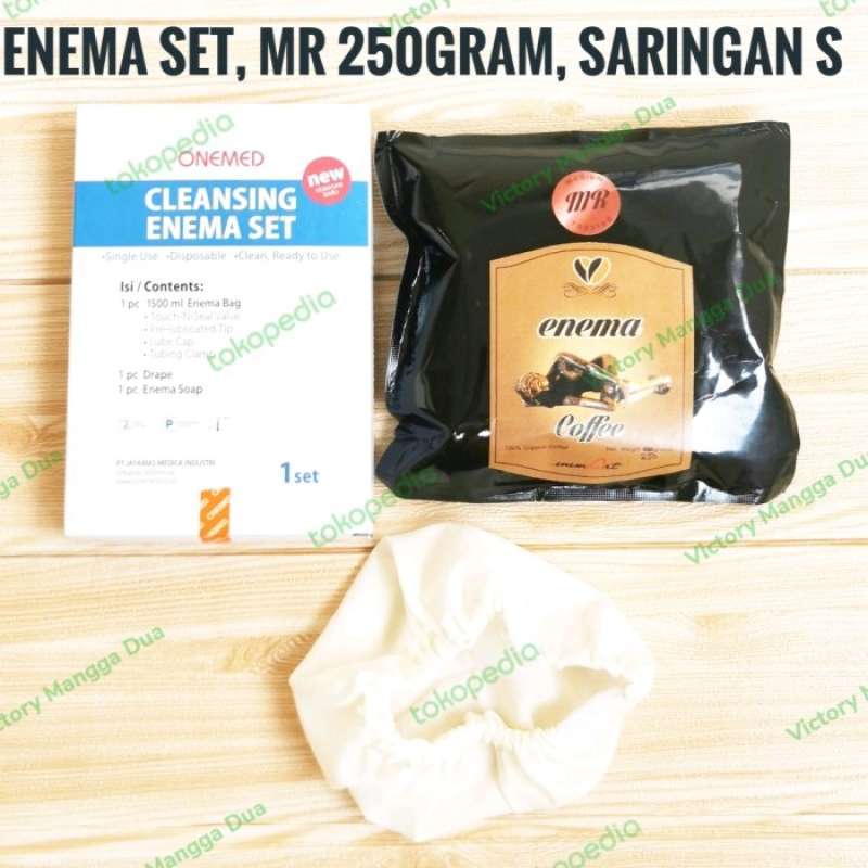 Jual enema kopi organik onemed enema set medium roasted colon cleanser ...