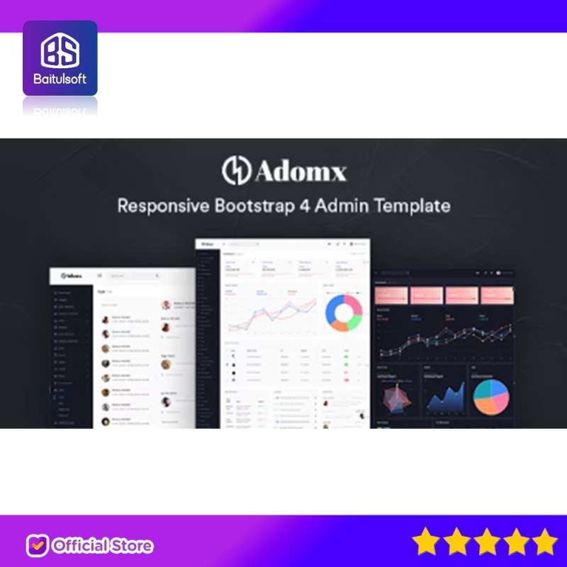 Jual Adomx - Admin Dashboard Html Template By Baitulsoft Di Seller ...