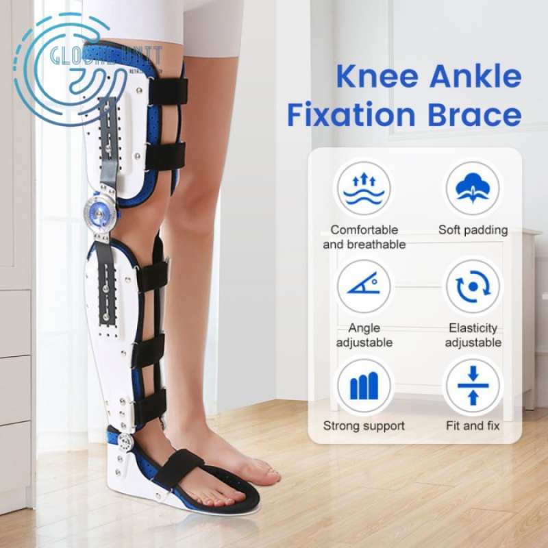 Promo Oa Hinged Knee Ankle Fixation Brace Orthosis Penyangga Lutut