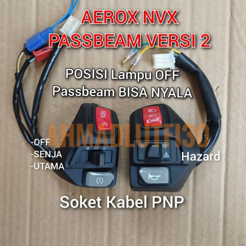 Promo Saklar Aerox Dim Passbeam Ori Pnp Mio Jupiter Z Mx Xeon Soul Gt