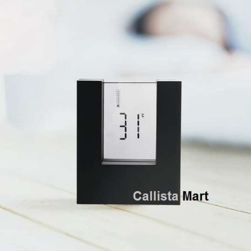 Promo MINISO Digital Transparent LCD Alarm Clock Jam Meja Digital