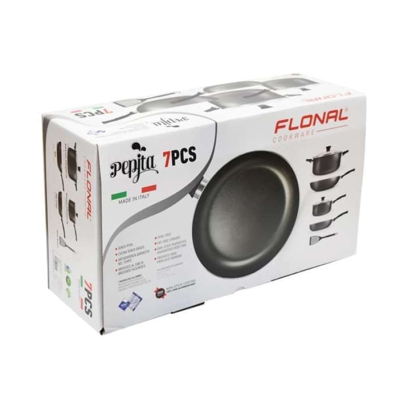 Promo Informa - Panci Pepita Cookware Set Of 7 Dark Grey Diskon 23% Di ...