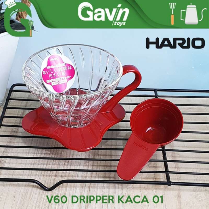 Promo Hario V60 Dripper 01 Manual Brew Glass Dripper 12 Cup Coffee