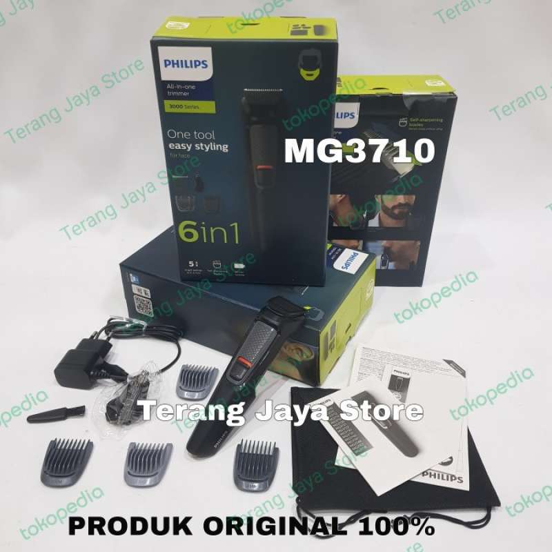 Promo Multigroom Philips MG3710 Alat Cukur Elektrik Philips MG3710/15 6 ...