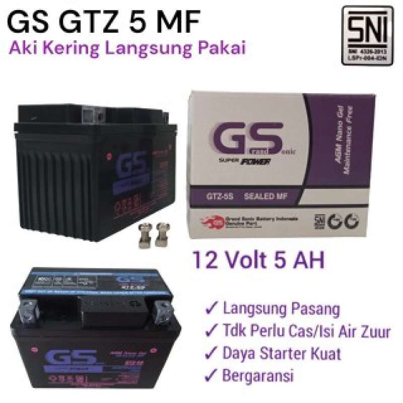 Jual Aki Motor Honda Beat Karbu Fi Esp Vario 110 Aki Kering 4 Ah Di
