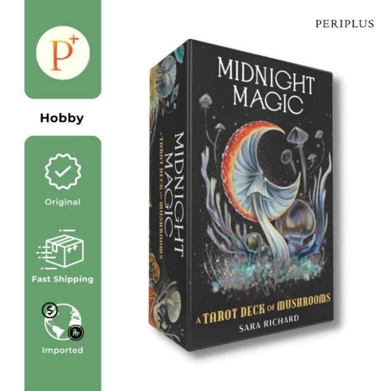 Promo Midnight Magic Tarot Deck Mushrooms 9781507220139 Diskon 5 di