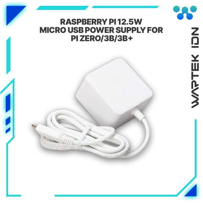 Jual Raspberry Pi 12.5W Micro USB Official Power Supply For Pi Zero/3B