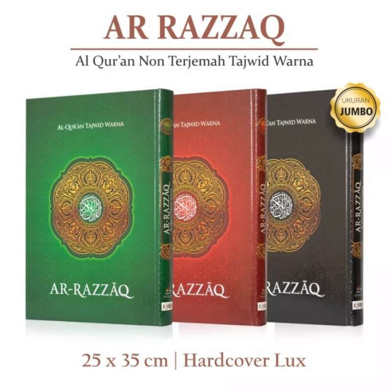 Jual Alquran Ar Razaq Tajwid Warna Lansia, Ukuran Jumbo Di Seller ...