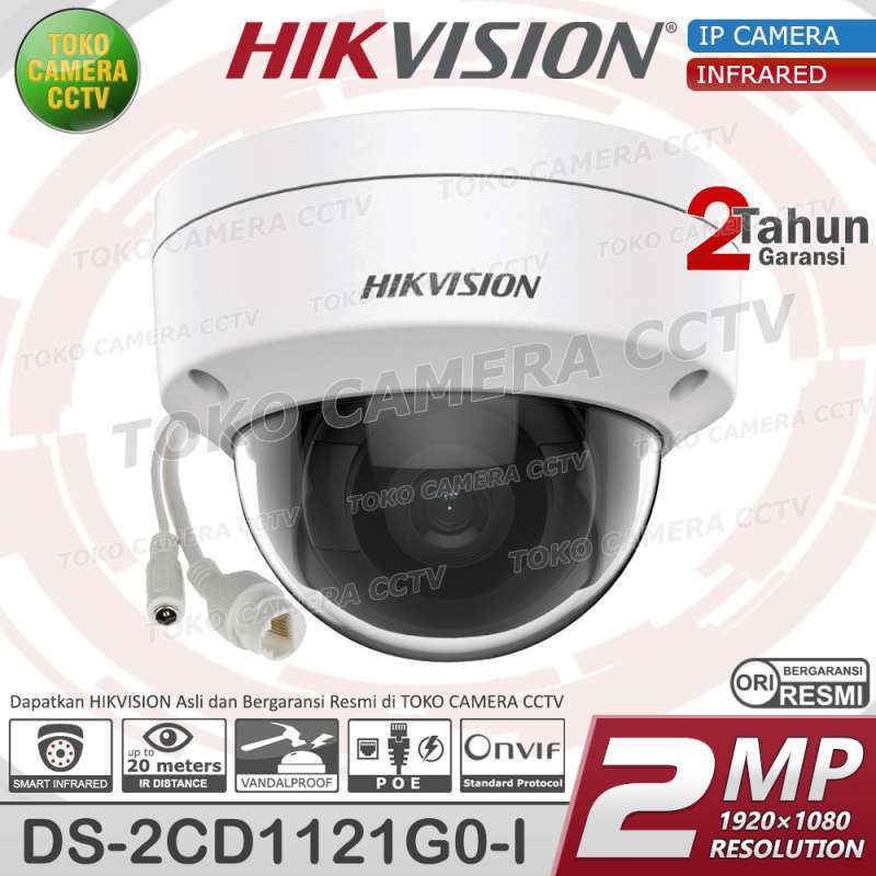 Jual Ip Camera Hikvision 2mp Ir Dome Indoor Poe Di Seller Toko Camera ...
