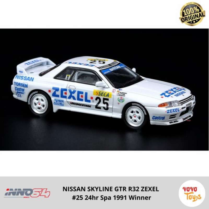 Zexal R32 Promo Inno 1/64 Nissan Skyline Gtr R32 Zexel #25 24hr Spa 1991 Winner ...